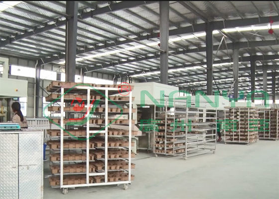 نصف التلقائي المعاد تدويرها من النفايات اللب علبة آلة صنع الفاكهة / الطبية صينية 800PCS / H