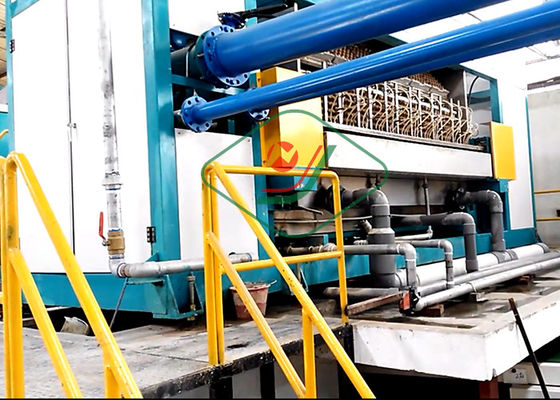 آلة تشكيل علبة البيض الدورانية العالية الأوتوماتيكية / خط إنتاج كرتون البيض